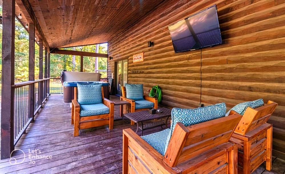 4Br/3Bth Family Cabin With A Hot Tub, Sleeps 14 布罗肯鲍 外观 照片